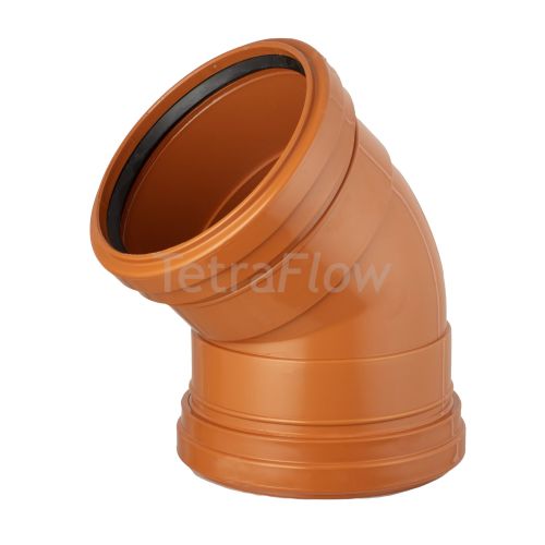 Tetraflow Underground 110mm Bend 30 Degree Double Socket