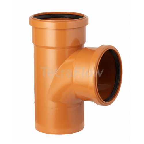 Tetraflow Underground 110mm Branch  92 Degree Double Socket / Spigot