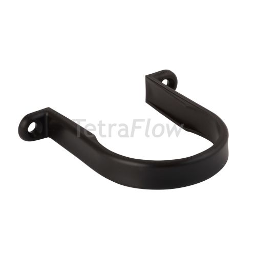 Tetraflow Black Half Round Down Pipe Clip