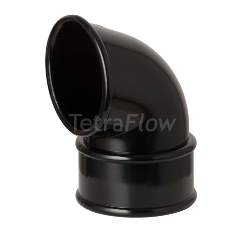 Tetraflow Black Half Round Down pipe Shoe