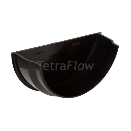 Tetraflow Black Half Round Internal Stop end