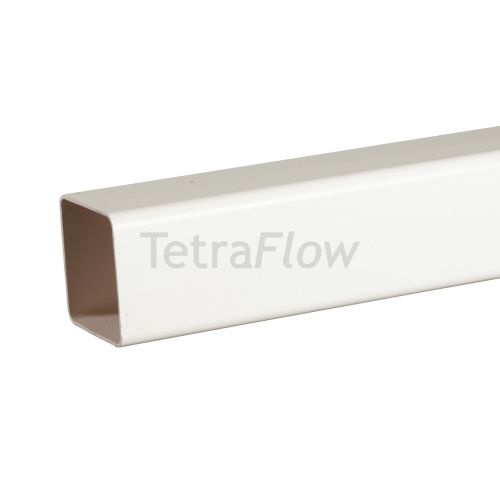 Tetraflow White Square Line 4m Down Pipe