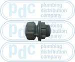 Barrier Pipe 15mm Grey Tank Connector