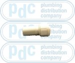Barrier Pipe Fitting Reducer White 22mm x 15mm 