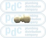 Barrier Pipe Reduced Coupling White 22mm x 15mm 