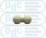 Barrier Pipe Coupling White 22mm