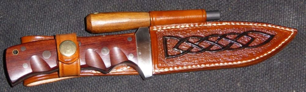 Celtic knife sheath brown
