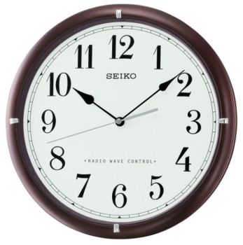 Seiko Radio Controlled Wooden Wall Clock