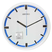 Seiko Blue & White Contemporary Wall Clock