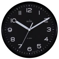 Small Acctim 19.5cm Black Wall Clock