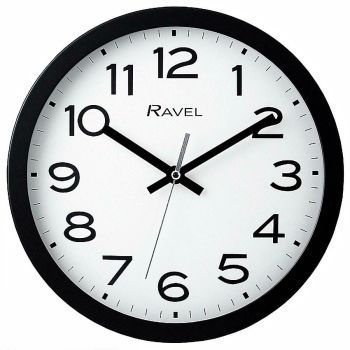 Small Ravel 25cm Black Wall Clock