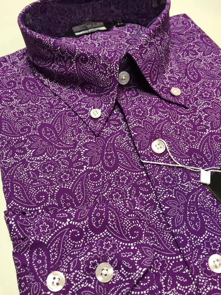 Purple Paisley Shirt