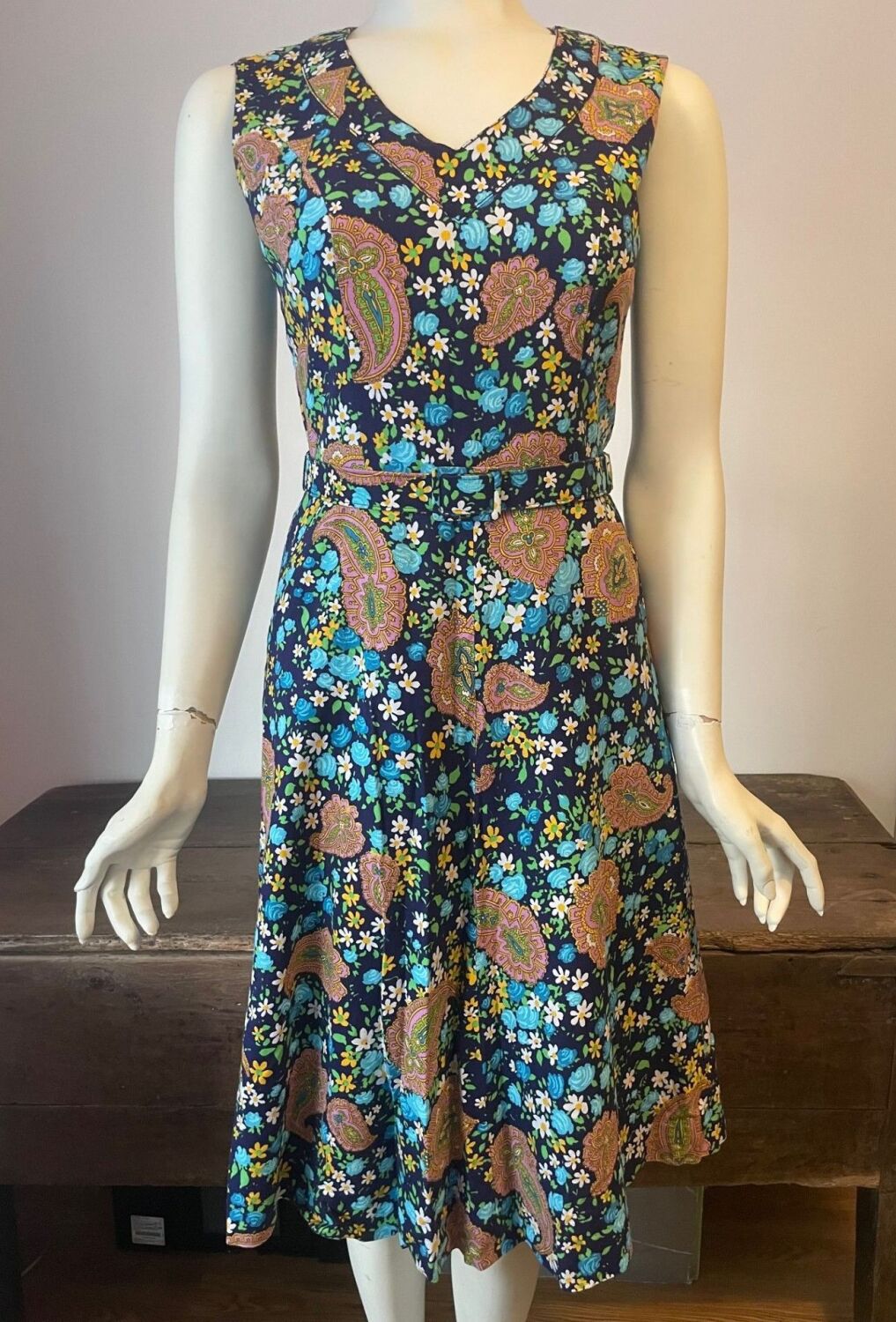 Vintage Paisley Dress