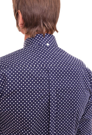 Blue Polka Dot Shirt Back