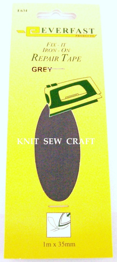 Everfast Fix It Iron On Fabric Repair Tape GREY