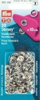 Prym Press Snap Fasteners 10mm refill pack Silver 390106