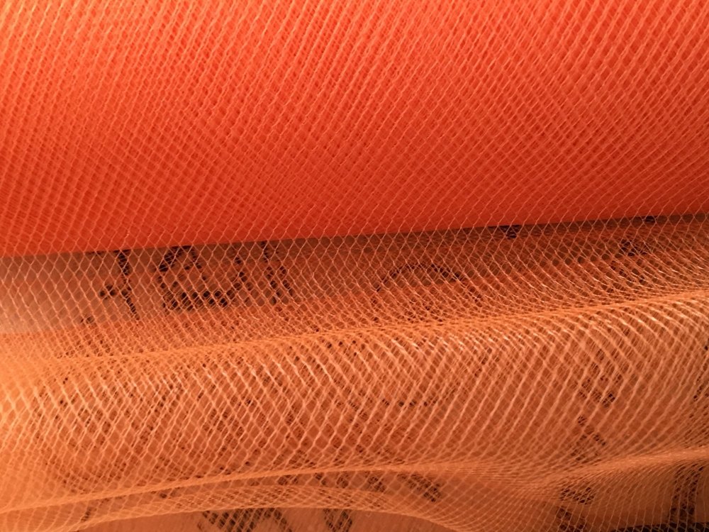 Orange Tulle Sold By The Metre Length