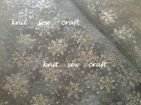 Silver Snowflake Pattern Organza Sheer Glitter Fabric Per Metre