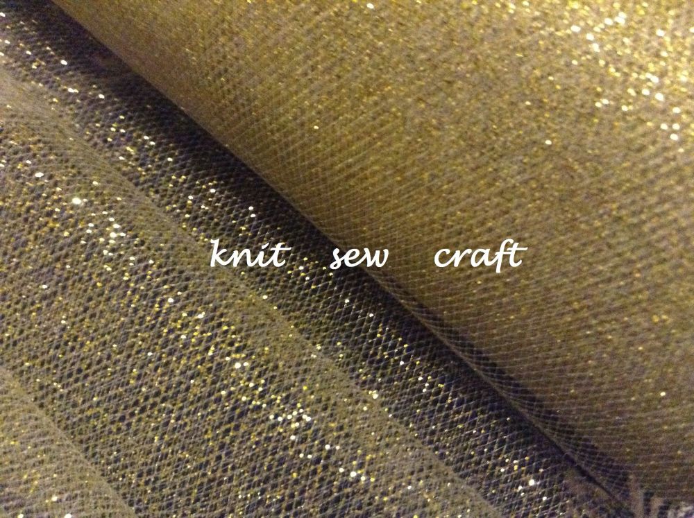 Gold Tulle Net Metallic Tutu Material Sold By The Metre Length