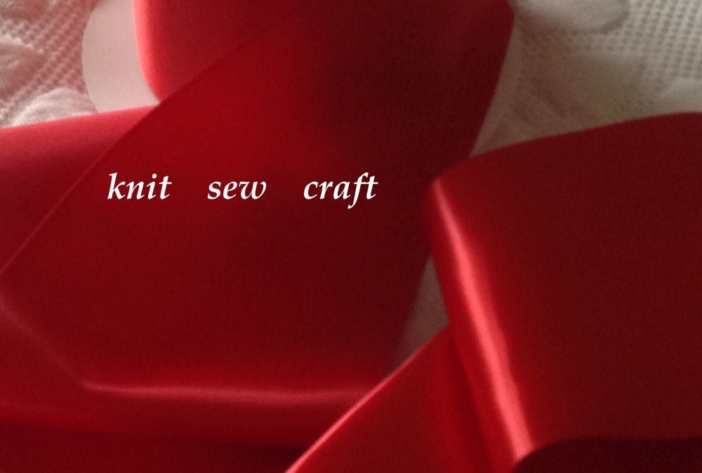 Red Satin Ribbon 100mm Wide - Banners Sashes
