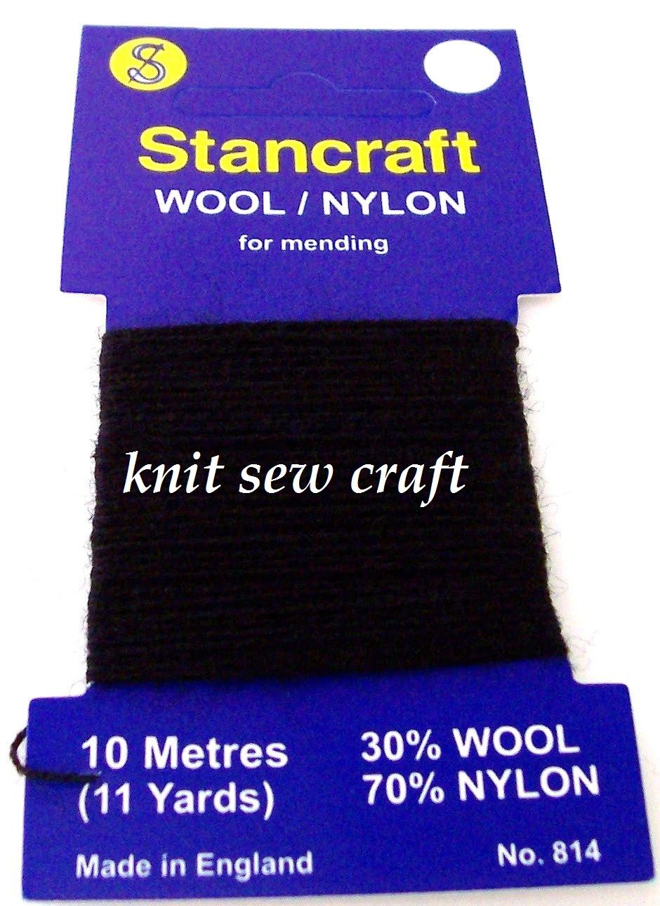Darning Thread Made By Stancraft Black Sock Wool