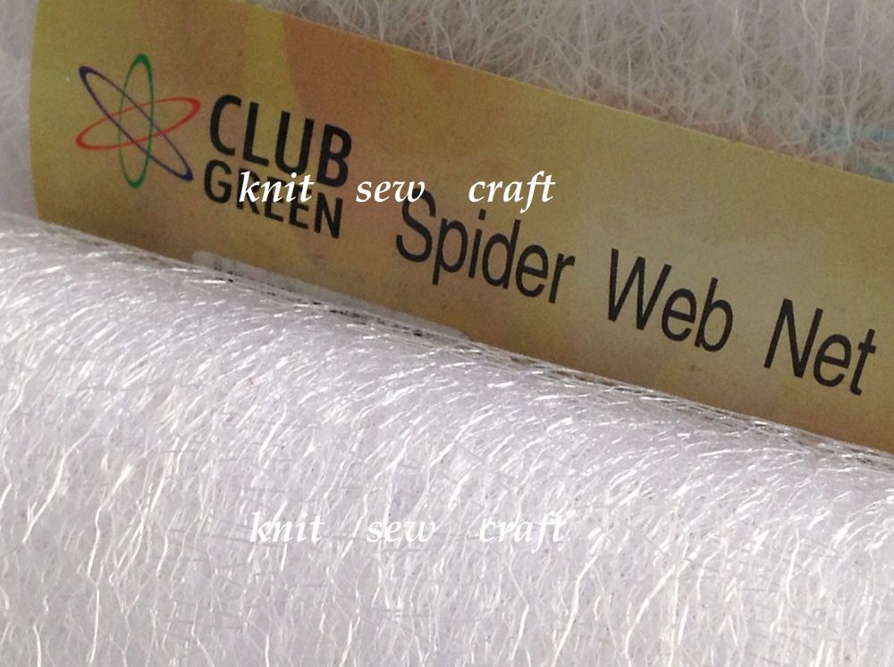 Spiders Web Net Sold Per Half Metre Length White Colour