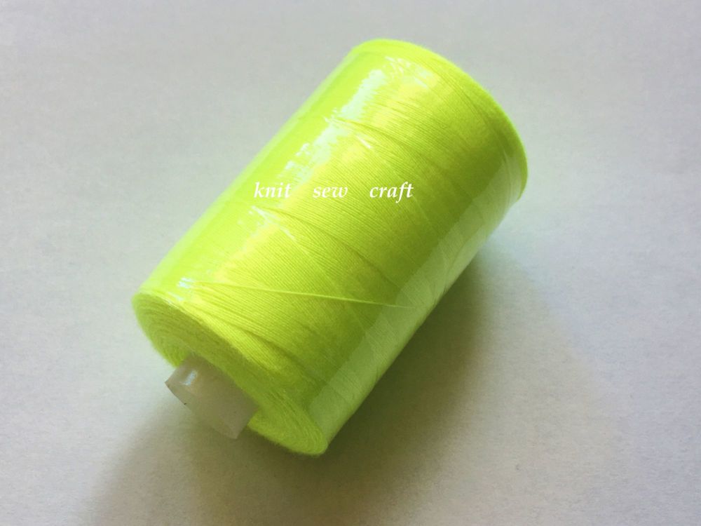 Fluorescent Sewing Thread Yellow 120s 1000 Yd Imper.