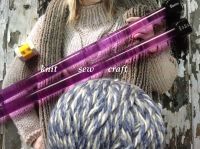 coloured knitting needles