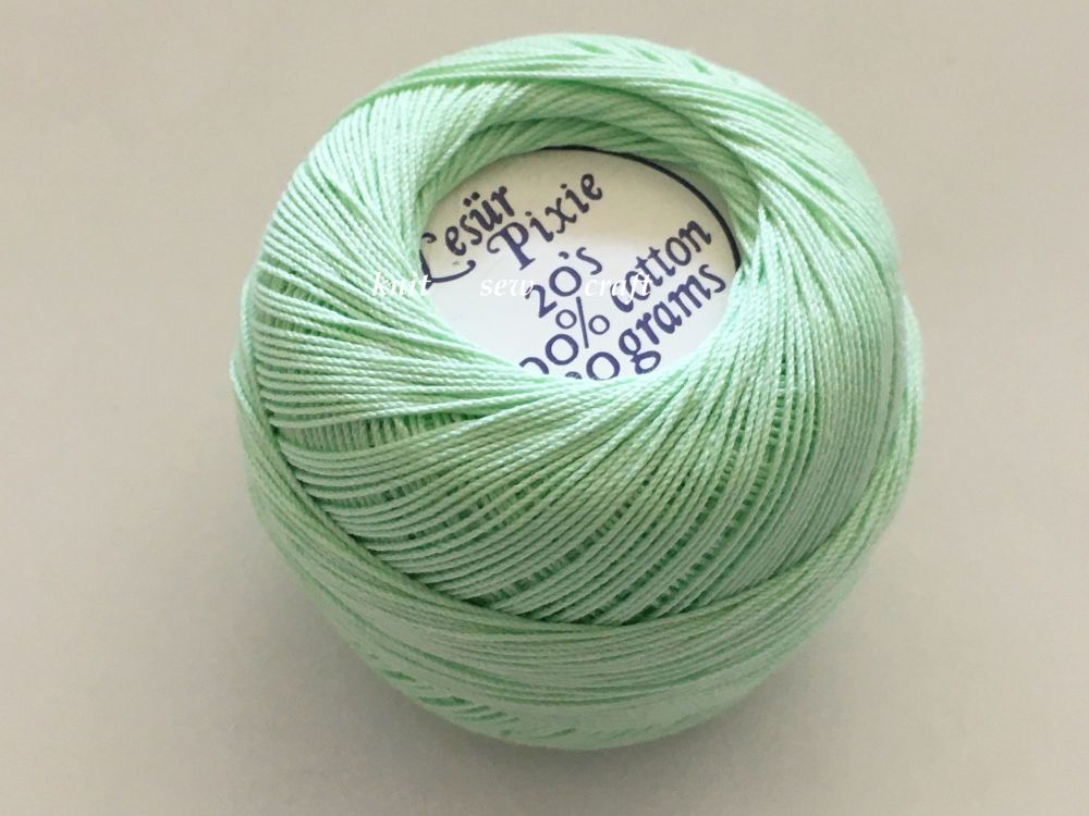20s Crochet Cotton Mint Green - Lesur Pixie