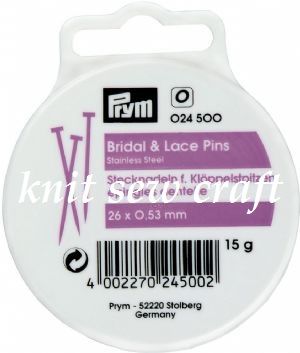 Prym Bridal Lace Stainless Steel Pins 024500