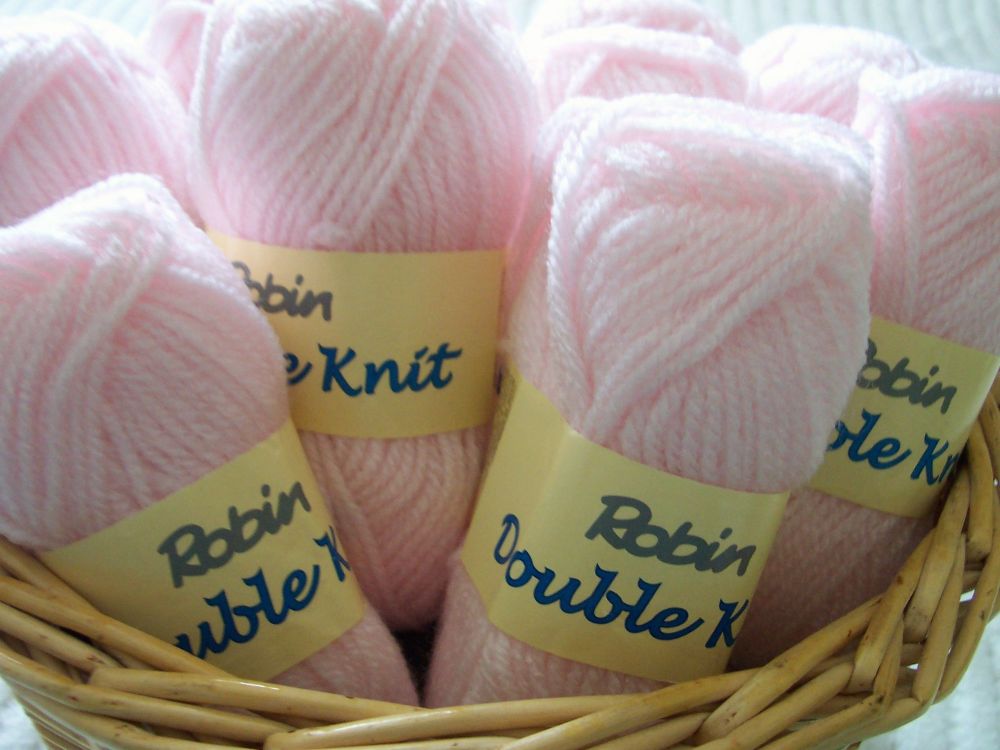 Robin Double Knitting Wool - Pink