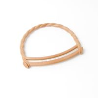 Wood Effect Curly Rope Design Bag Handles