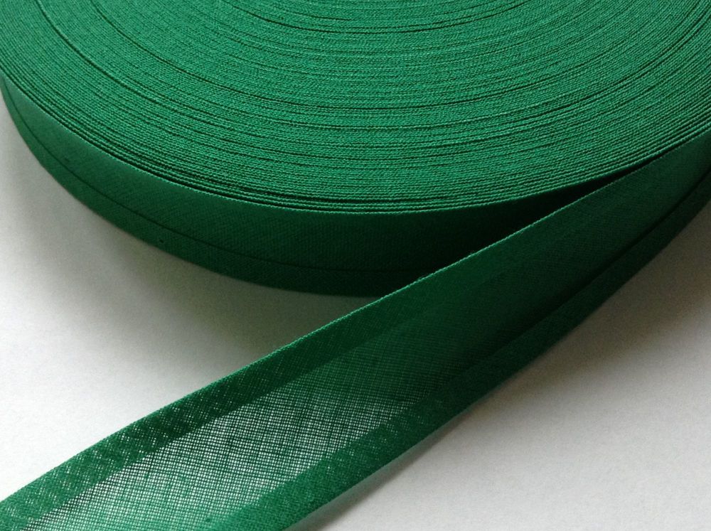 Emerald Green Cotton Bias - 50 Metres
