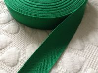 Green Webbing Tape For Aprons Bag Handles 25mm Wide - Emerald