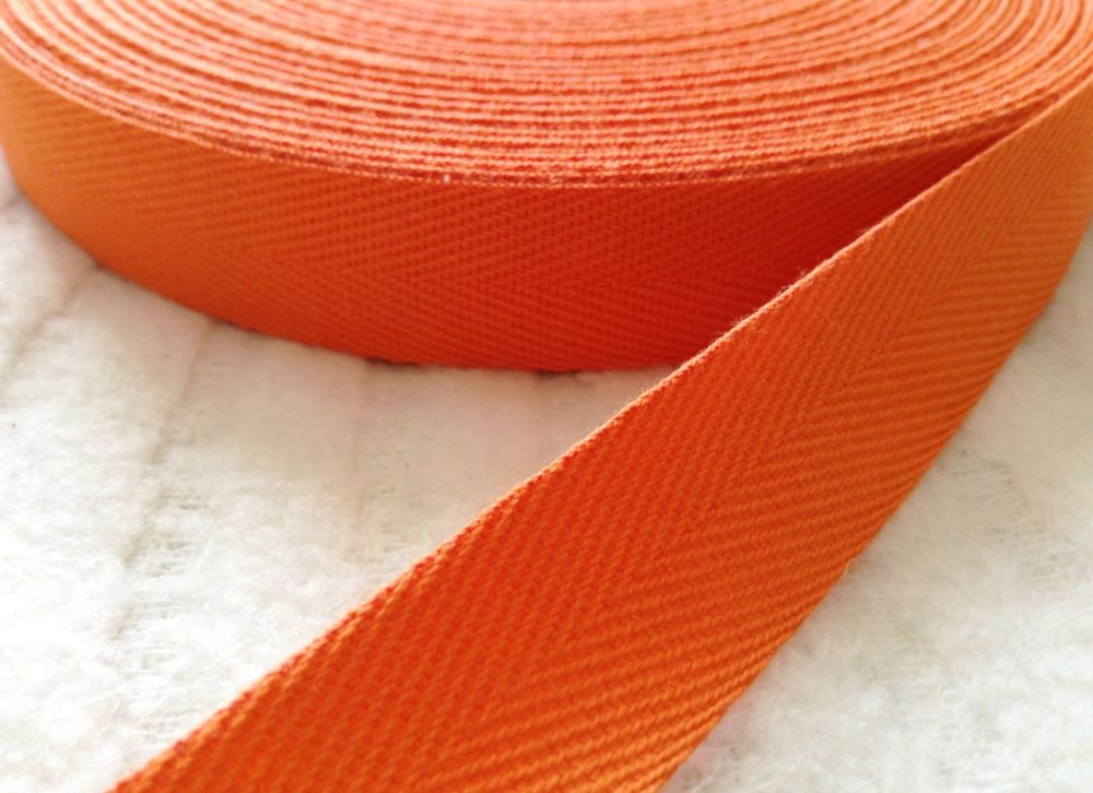 Orange Apron Ties Tape - 20mm Wide