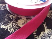 Bright Pink Cotton Sewing Tape 14mm Hot Pink Woven India Tape Fuschia