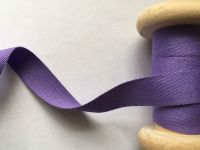 Purple Tape 100% Cotton 14mm Wide Lavender Mauve Woven India Tape 1m