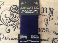 10 metres Lincatex sock darning wool Dark Blue