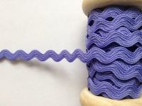 Lilac Ric Rac Zig Zag Pattern 7mm Decorative Fabric Braid Per Metre