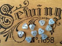 Blue Heart Sewing Buttons 11mm