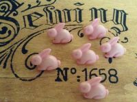 Baby Pink Rabbit Buttons
