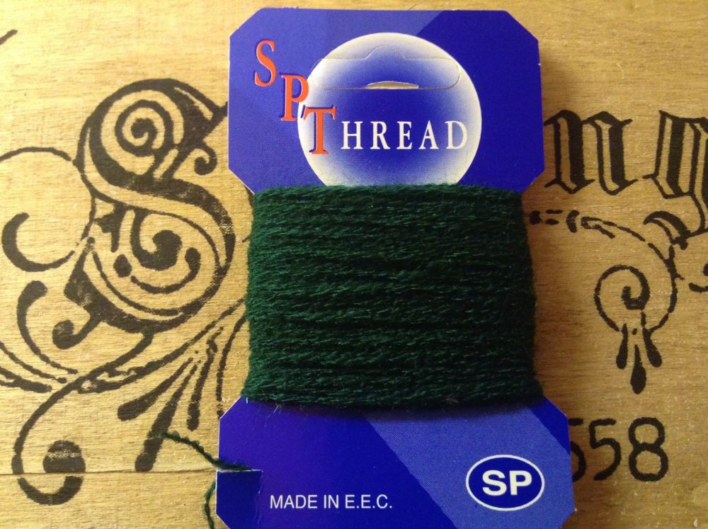 10 Metres of SP Sock Darning Wool - Dark Green