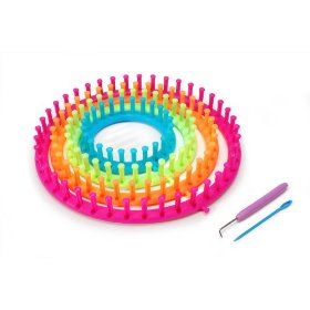Darice Easy Knitting Round Loom 4 Neon Colour Looms