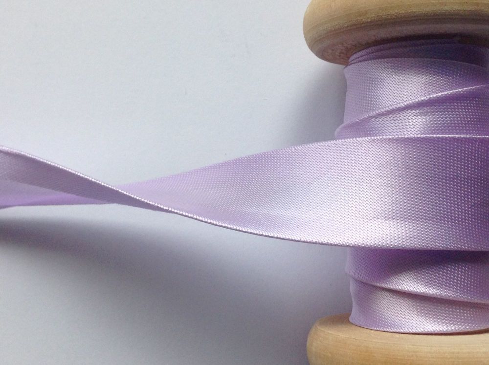 Lilac Sewing Tape 19mm Satin Bias Folded Bridal Fabric Ribbon 1 Metre