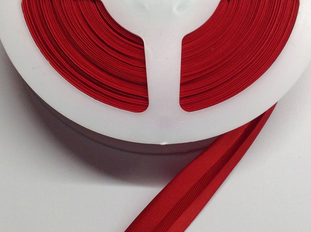 Red Satin Bias Tape 19mm Fabric Trim Ribbon Bridal Christmas Crafts 1m