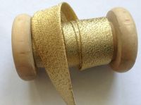 Metallic Gold Bias Binding