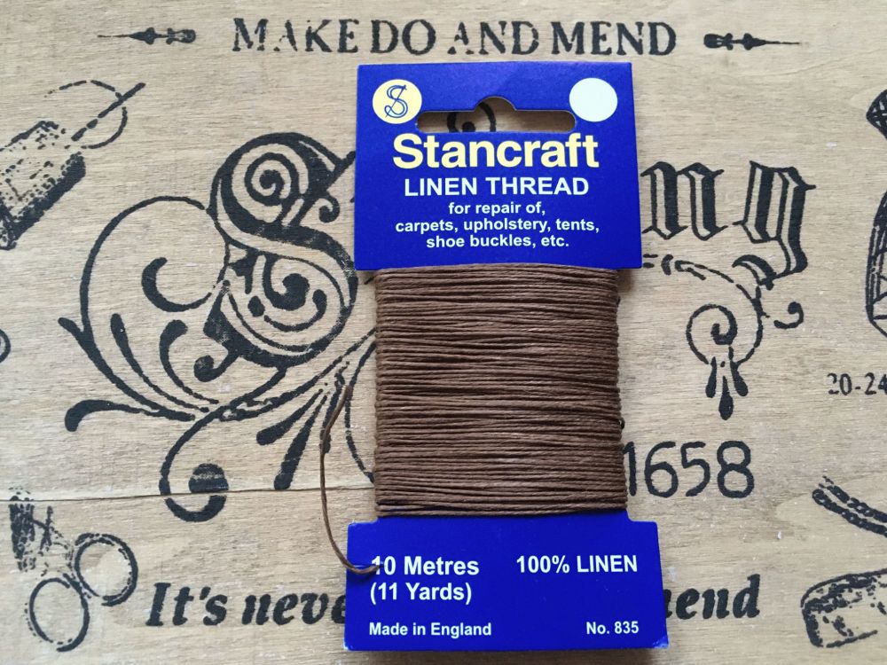 Stancraft Linen Thread Khaki 10 Metres