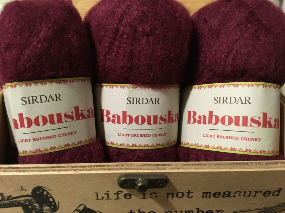 Sirdar Babouska Chunky Wool F056 Burgundy Red 106