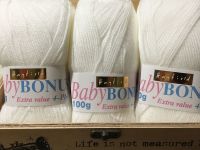 Sirdar Baby 4 Ply Wool â€“ White 0856