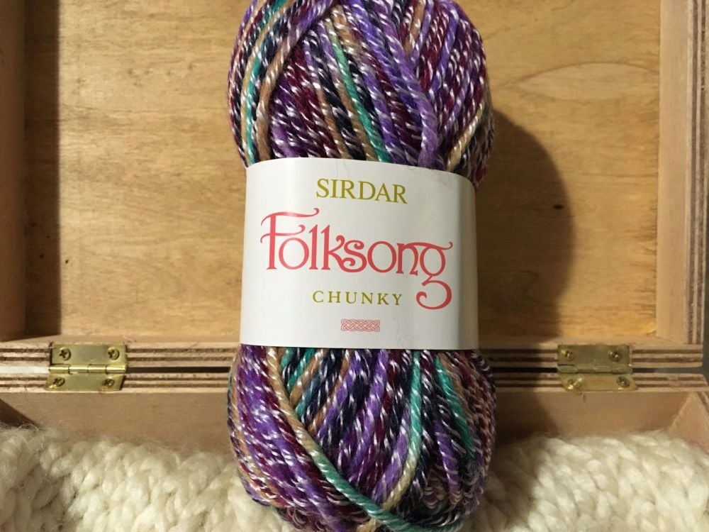 Sirdar Folksong Chunky Wool F015 Paisley 384